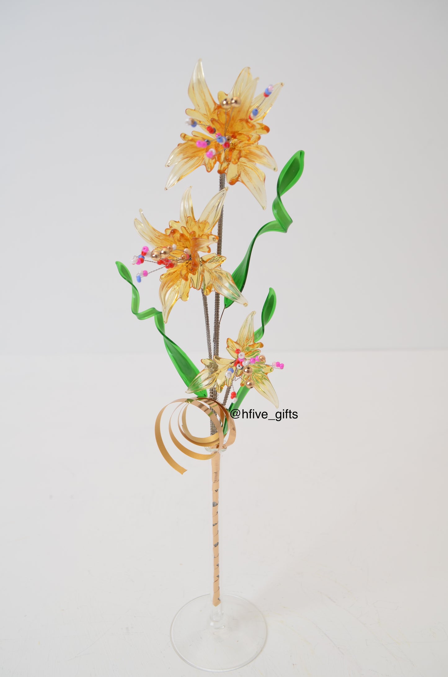 Bohemian Crystal Flower - Gold