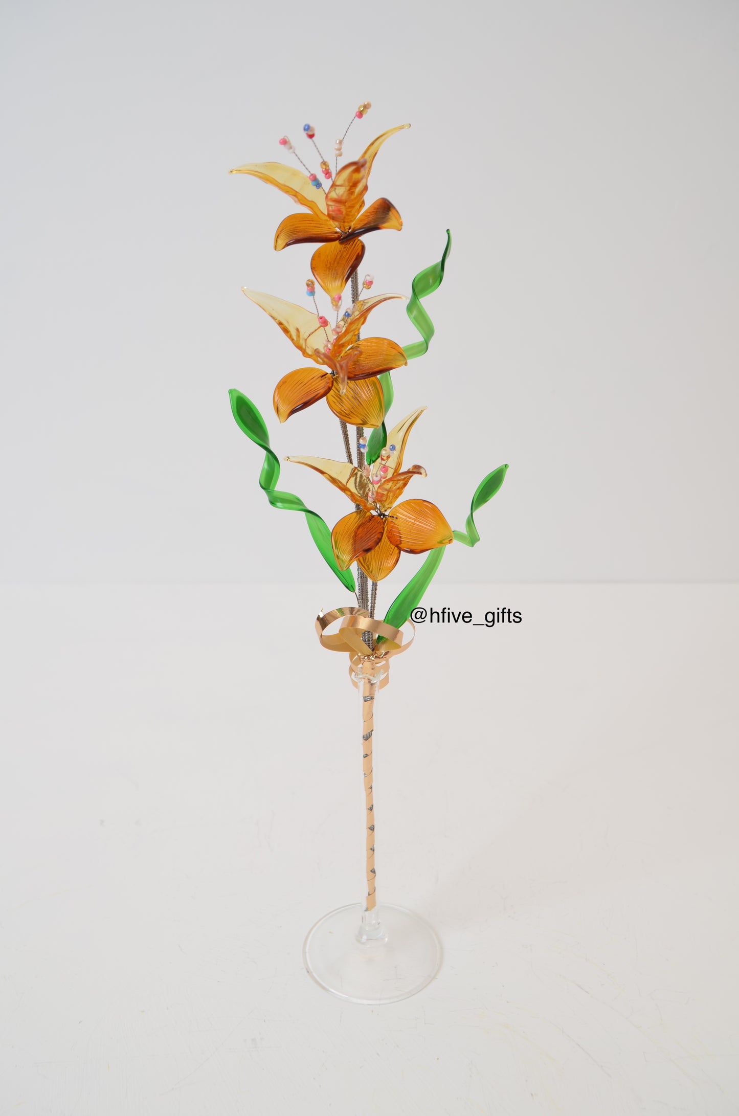 Bohemian Crystal Flower - Brown